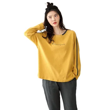 

Pajamas women's pure cotton autumn suit long sleeve 2020 new sweet and cute home wear