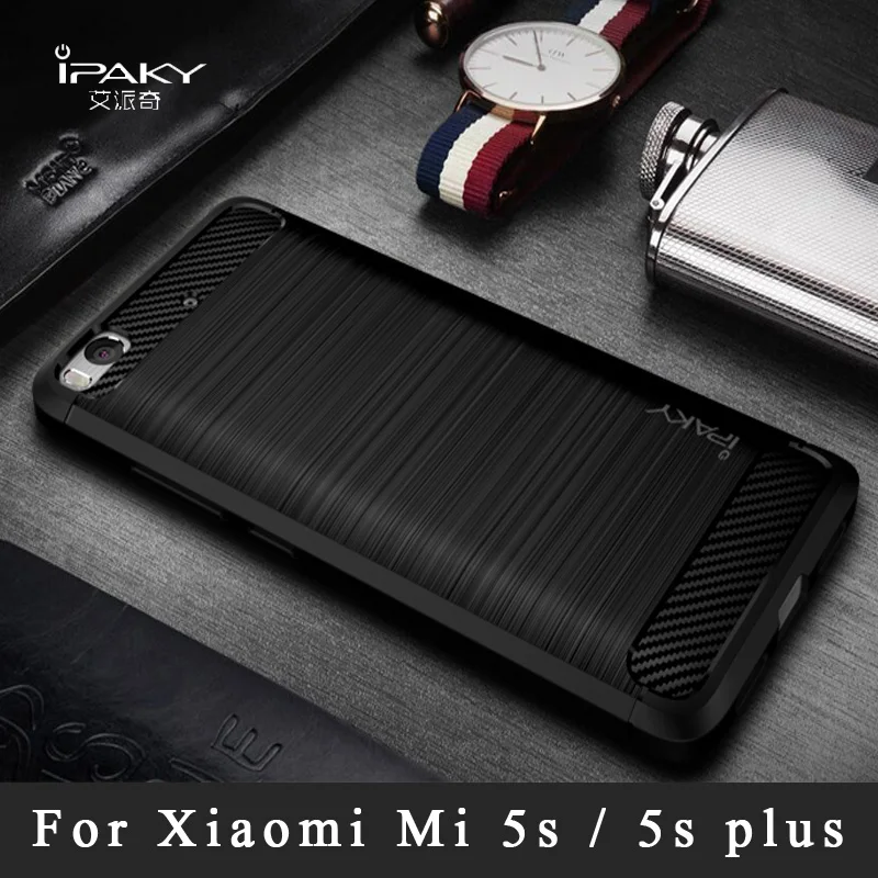 Чехол для Mi 5S ipaky силиконовый защитный чехол Xiaomi Mi5S Plus Xiomi матовый из ТПУ Mi5 s |