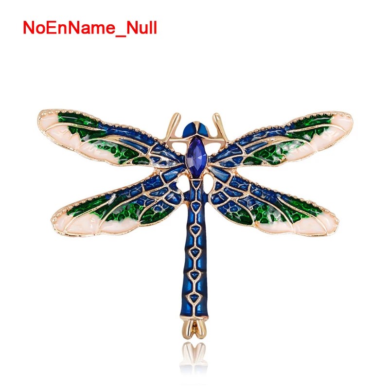 NoEnName_Null яркие броши стрекозы для женщин эмалированная булавка насекомых костюм
