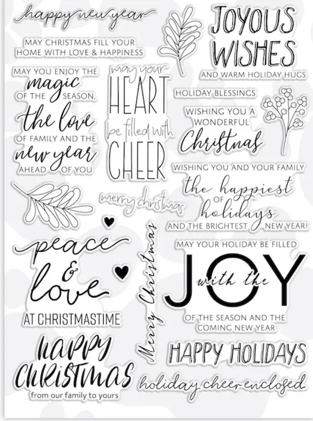 

JOY Clear Stamp Or stamp for DIY Scrapbooking/Card Making/Kids Fun Decoration Supplies A2145