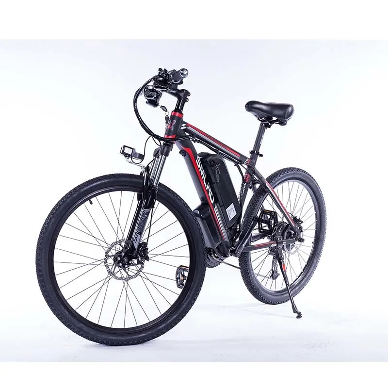 Cheap F C6 26" Aluminum Electric Mountain Bike 7 Speed E-Bike 48V Lithium Battery 350W Electric Bicycle for Adults 4