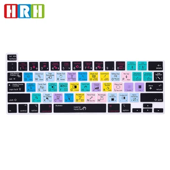 

HRH Shortcuts Hotkeys Silicone Keyboard Skin Cover Protector For MacBook 2019 New 16 inch A2141 US Keyboard Protective Film