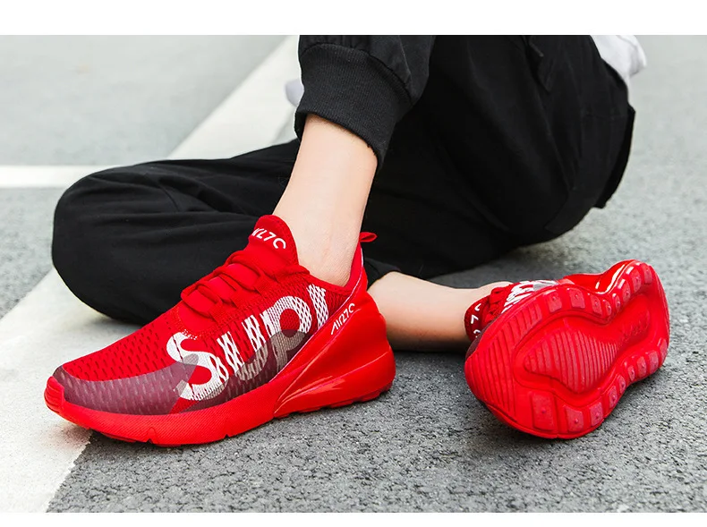 Leisure Time Man Outdoors Sneakers Low Help Bradyseism Run Shoe Male Ventilation Thick Bottom Net Cloth Male Shoe