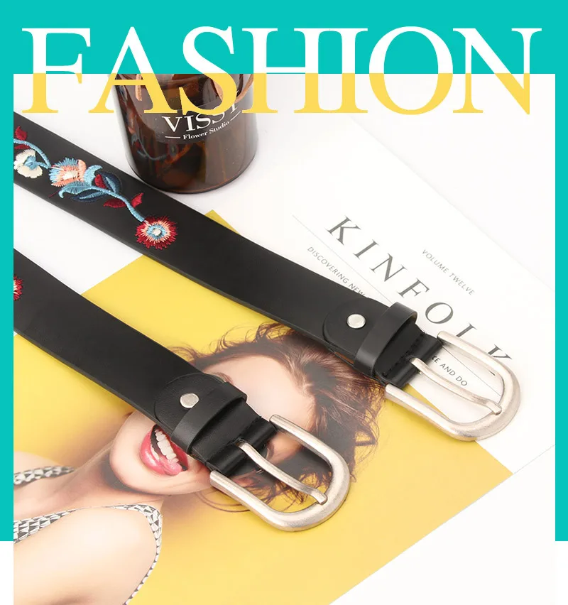 ZLD женские модные пояса с вышивкой Элегантный Цветочный Пояс для джинсов корсет ремни для женского платья аксессуары ремень