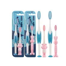 Комплект из 2 предметов для родителей и детей, зубная щетка с ручкой из полипропилена, милая мягкая щетка для волос, рисунок с героями мультфильмов, случайный выбор для папы и ребенка, двусторонняя Очистка