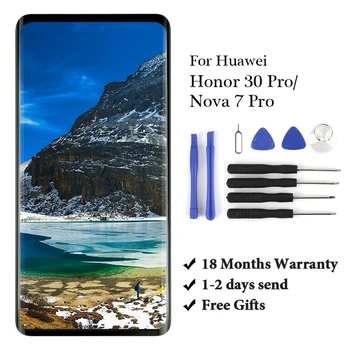 

For Honor 30 Pro LCD Touch Screen Digitizer Assembly For Nova 7 Pro lcd touch screen no frame for honor30 pro nova7 pro display
