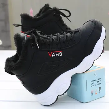 

Winter Fur warm shoes woman wedges platform Women Sneakers tenis feminino Genuine Leather Casual zapatos de mujer scarpe donna