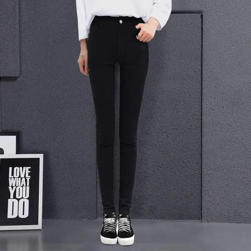 2020 New High Elastic Skinny Jeans For Women Pencil Legging Stretch Black Slim Legging Jeans Denim Lady Jeans