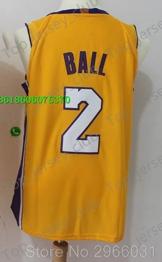 for men A+++ Качественная мужская одежда для взрослых#23 LeBron James 0 Kyle Kuzma 2 Lonzo Ball 14 Brandon Ingram Jersey Los Angeles - Цвет: for men