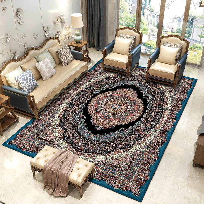 Роскошный красный персидский Iran ковер, ковры для дома, гостиной, спальни, коврик для пола, полипропилен, высокое качество, ковер