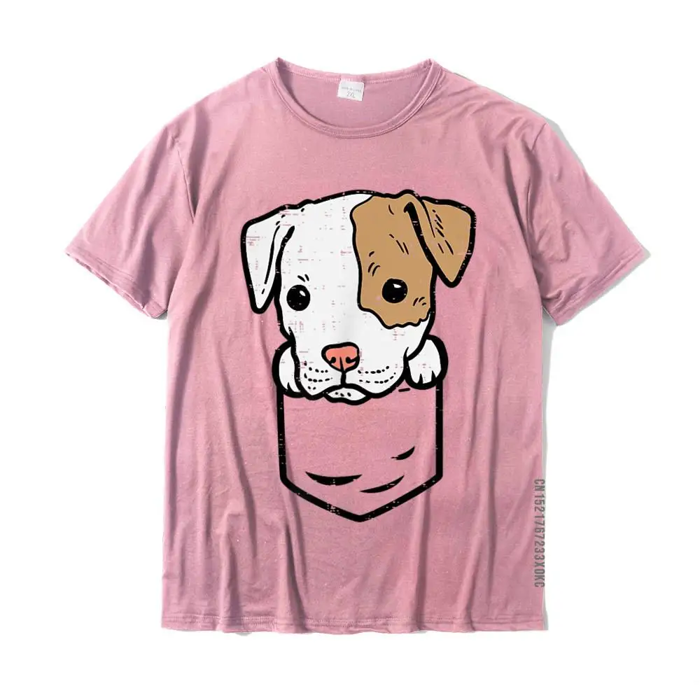 Casual Pure Cotton Funny Tees New Design Short Sleeve Men T Shirt Printed Summer/Autumn Tee-Shirt Round Neck Top Quality Pocket Puppy Pitbull Cute Pitties Pet Dog Lover Owner Gift T-Shirt__MZ21355 pink