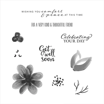 

2020 New Metal Cutting Dies and Scrapbooking For Paper Making Flower Words Embossing Frame Card Craft With Clear Stamps Set