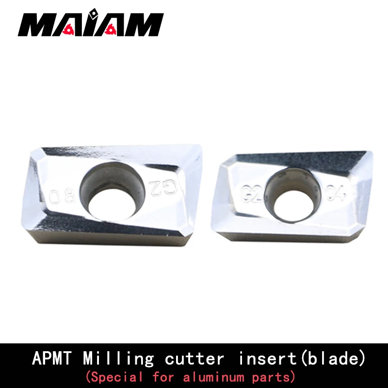 APMT1135 APMT1604 carbide blade APMT1135PDER APMT1604PDER blade for turning aluminum parts, used for BAP300R grinding clip