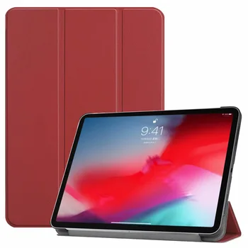 

Ultra Slim Smart PU Leather Case for Apple iPad Pro 11 2018 Funda Folding Folio Cover for ipad pro 11 Tablet Case +Film