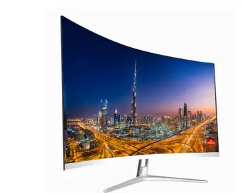 

22" flat lcd monitor 24" 27 inch curved PC monitor computer desktop 75Hz MVA screen HD ultra thin gaming lcd display HDMI/DP