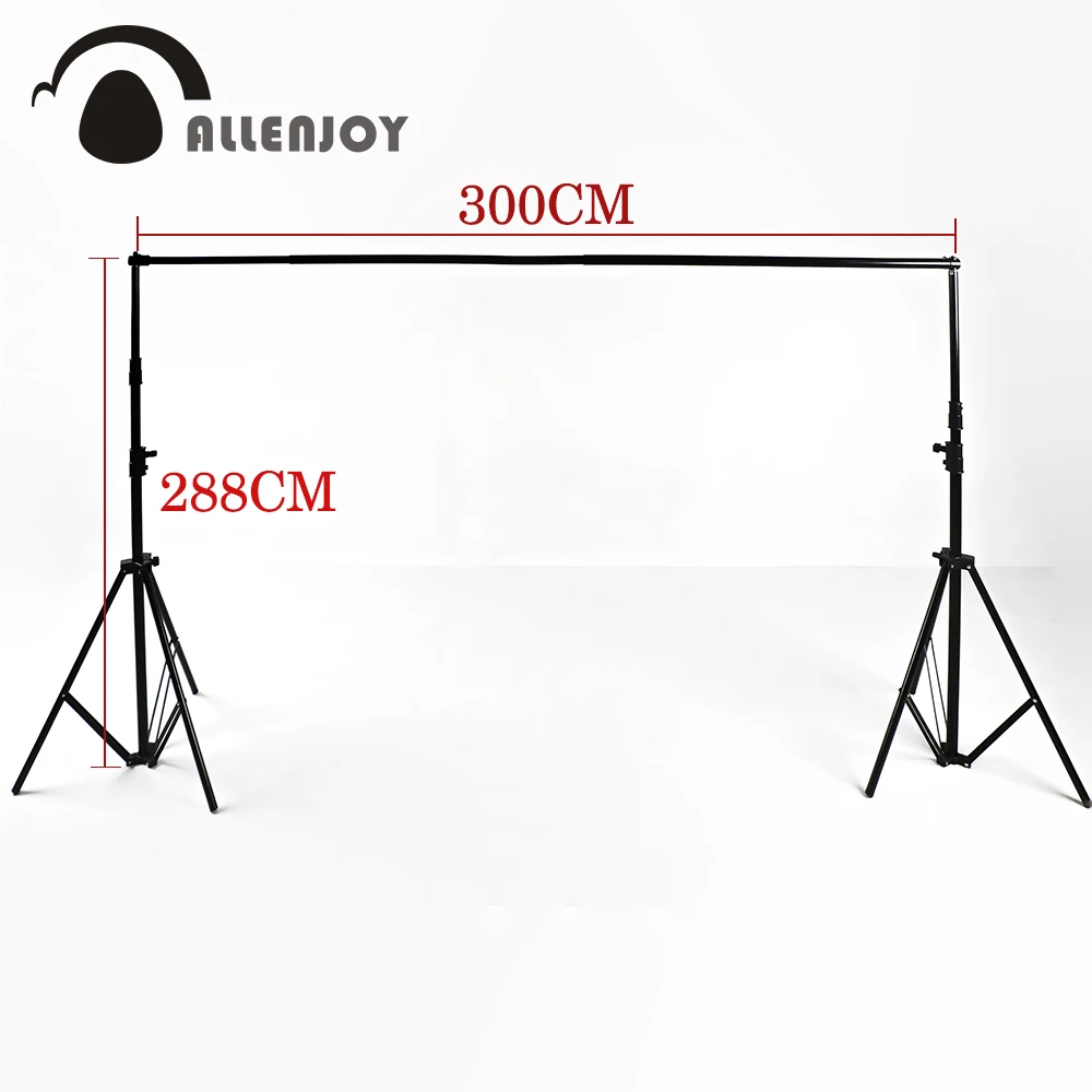 

Allenjoy 3X2.88M/10*9.5ft photography adjustable backdrop stand prop Telescopic background support system for photo studio video