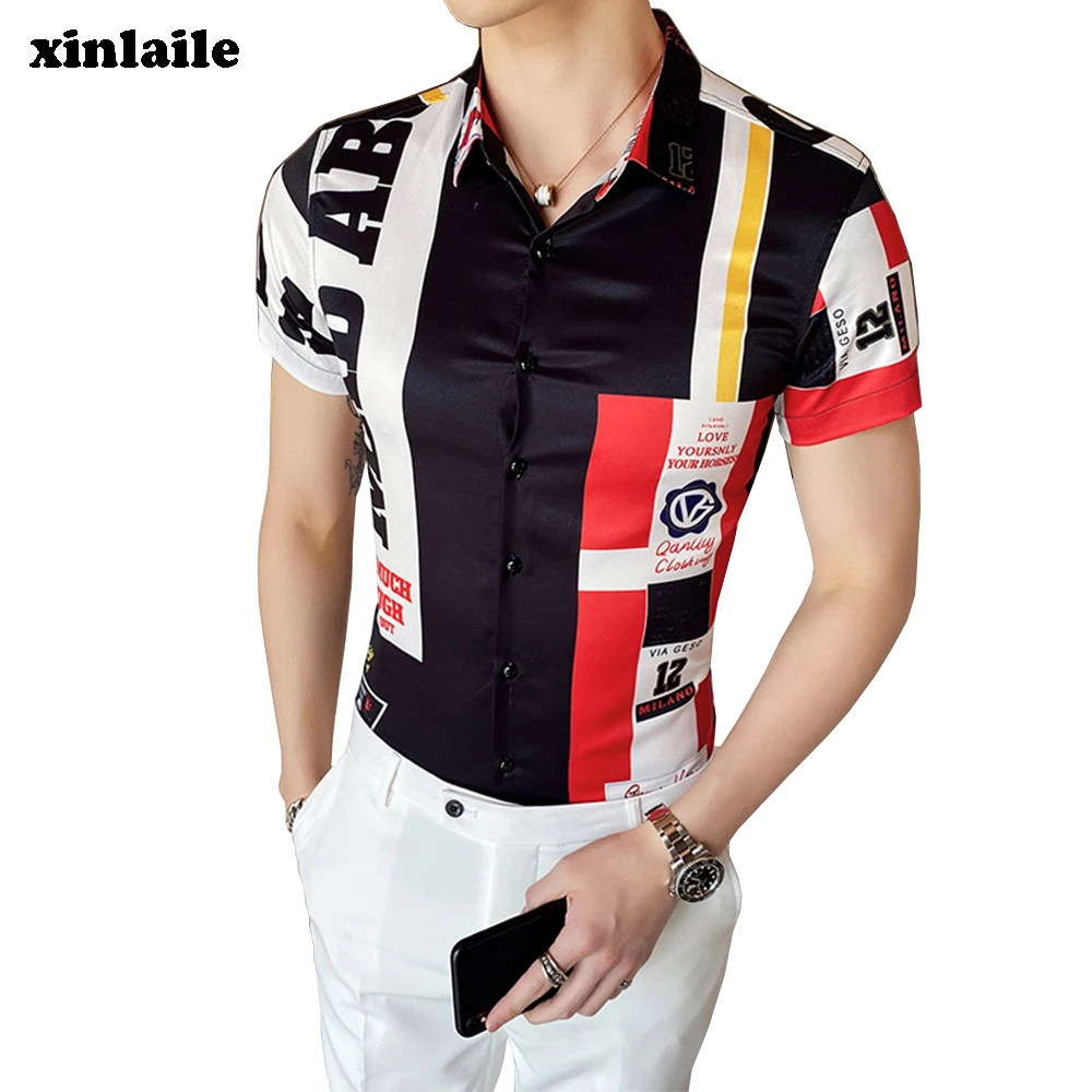 

Men's summer short-sleeved shirt Chinese style fashion shirt men's Korean version of the slim high-quality casual shirt men