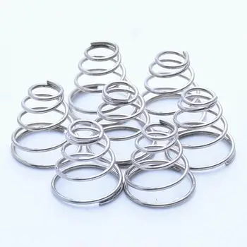 

5Pcs Wire Diameter 0.5mm-1mm 304 Stainless Steel Conical Cone Compression Spring Tower Springs Taper Pressure Spring