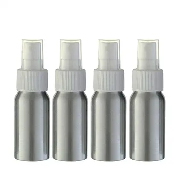 

30ml White Pump Aluminum Empty Atomizer Refillable Perfume Travel Spray Bottle with whiter/Black Spray Cap