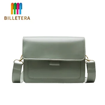 

Fashion Solid Color PU Leather Shoulder Messenger Bag Casual Crossbody Bags Women Handbags Totes Bag Evening Clutch Purse