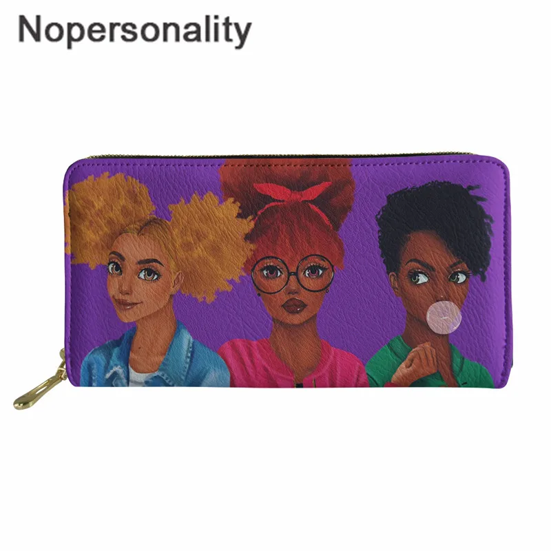 Nopersonality изящного искусства Красота девушка Для женщин кошелек кошелек женская кожаная обувь кредитных держатель для карт дамских кошельков и длинный кошелек