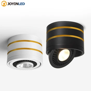 

5W 7W 9W 15W Surface Mounted LED COB Downlight 360 Degree Rotating LED Spot Light ceilinglight AC85-265V lamp with LED Driver