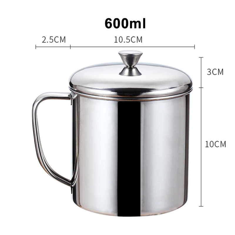 Home Stainless Steel Cup Mug Drinking Coffee Beer Picnic Camping Travel Kitchen