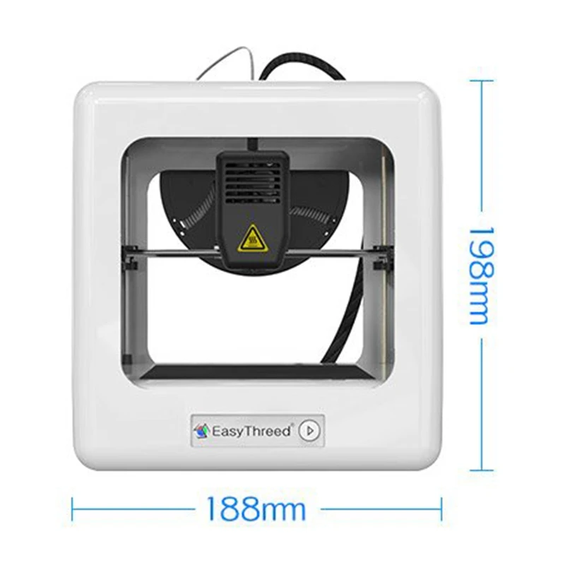 EasyThreed Nano начальный уровень настольный 3d принтер для детей студентов без сборки Тихая Рабочая простота в эксплуатации высокая точность