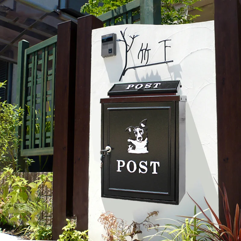 European Villa Letter Box Outdoor Rainwater Mailbox Wall With Lock Postbox Large Rural Creative Letter Box Fairy Garden Decor Mailboxes Aliexpress