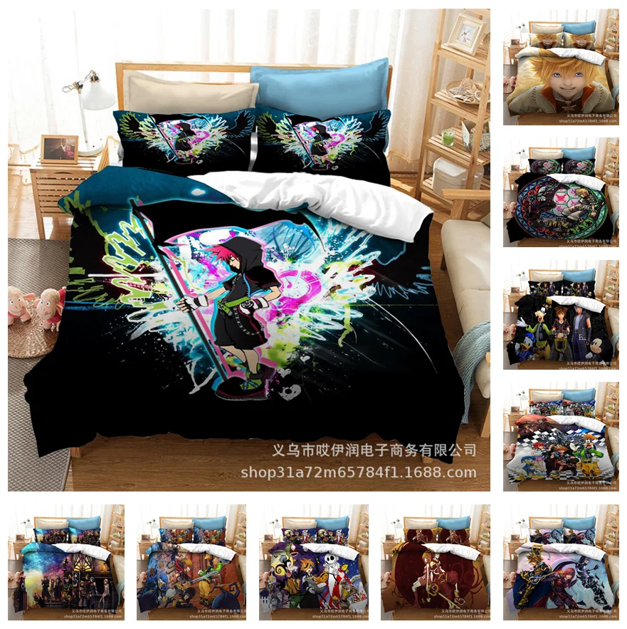 Kingdom Hearts Home Textile Pillow Case 3d Bed Linen Duvet Covers
