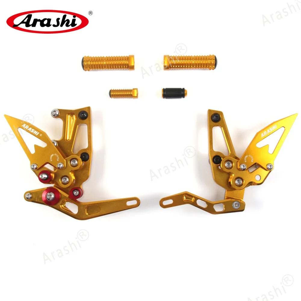 Arashi 1 Набор регулируемая подножка для TRIUMPH speed Тройная 1050 2011- Мотоцикл CNC Rider Rearset подножки Rearset 2013
