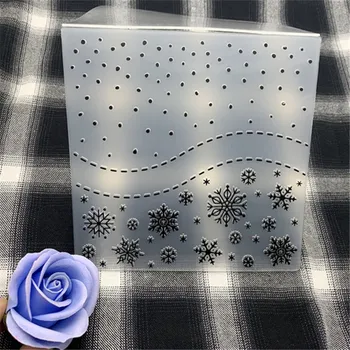 

Christmas snowflake DIY Plastic Embossing Folders for DIY Scrapbooking Paper Craft/Card Making Decoration Supplies