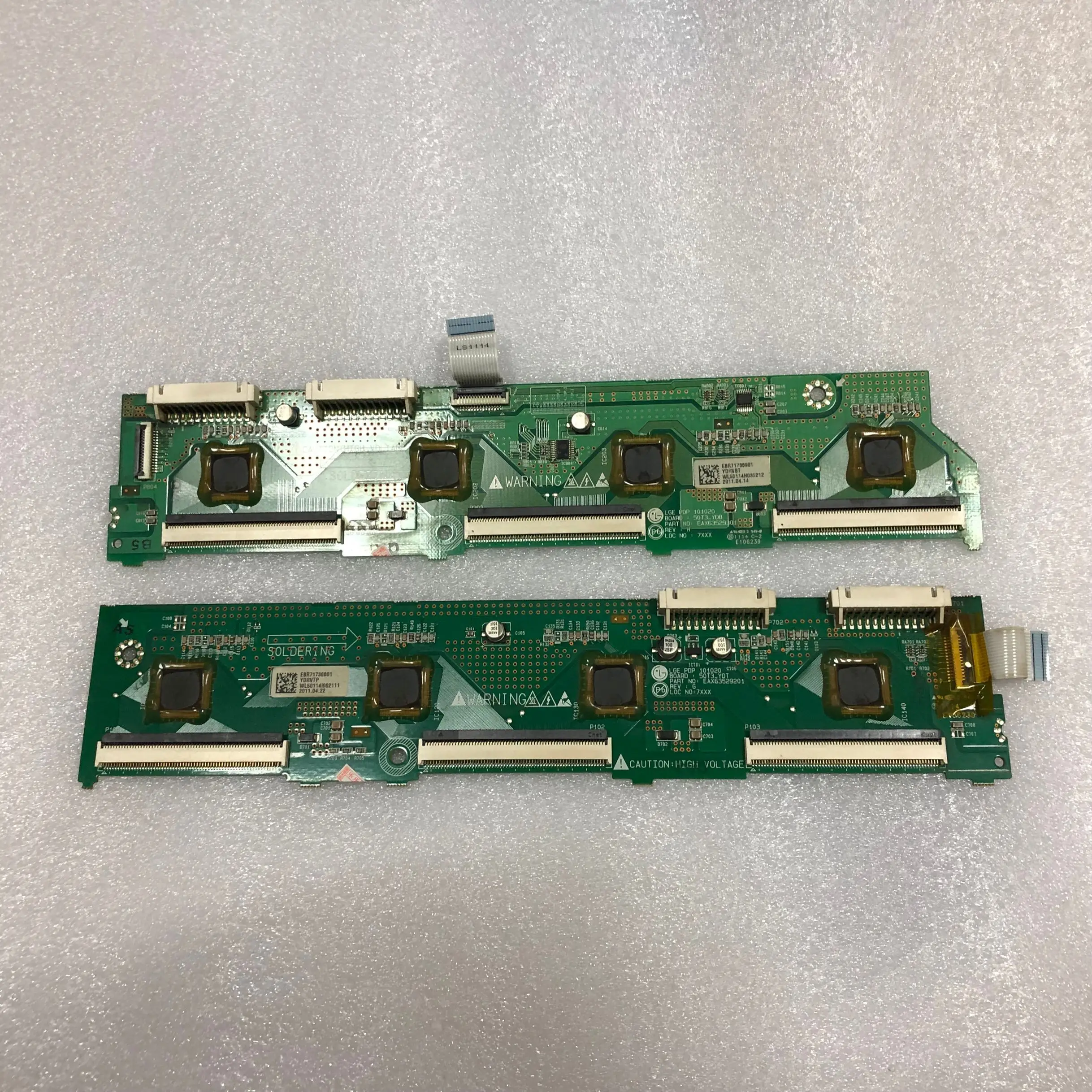 

in my hand original 1pair/lots EAX63529301 EAX63529201 for LG50PT255C-TA 50T3