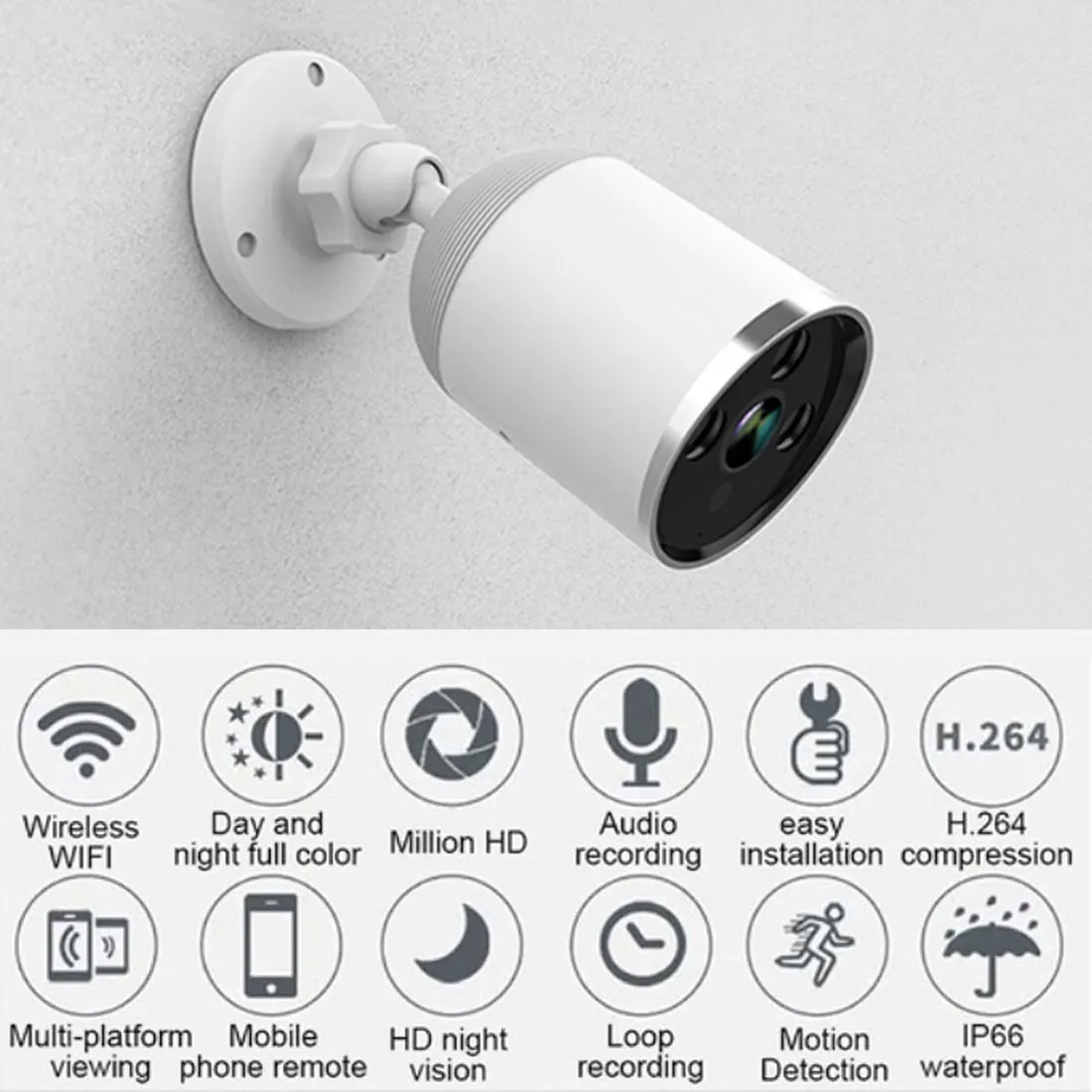 1080P IP камера wifi HD Bullet камера 2MP уличная Водонепроницаемая CCTV камера безопасности двухстороннее аудио приложение дистанционное управление