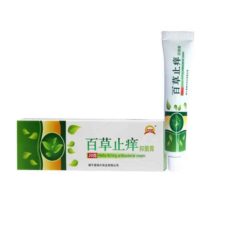 20g Natural Herbal Antibacterial Anti-Itch Cream for Allergies Dermatitis Pruritus Psoriasis Ointment Skin External Use Balm