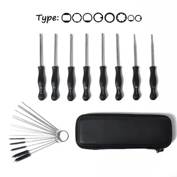 

(Pack of 8) Carburetor Adjustment Tool Screwdriver + Carburetor Cleaning Kit + Carrying Case for Common 2 Cycle Small Engine S