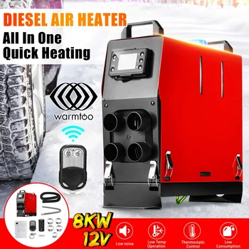 

All In One Car Heater 12V 8KW Air Diesel Heater Quick Heating LCD Monitor Screen Remote Control Winter Car Warmer For Truck Boat