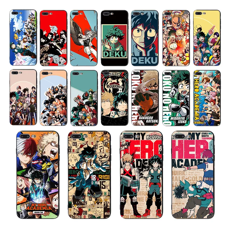 Забавный чехол BNHA моя геройская Академия для iPhone 11 Promax 8 7 6 6S оболочка Plus чехлы