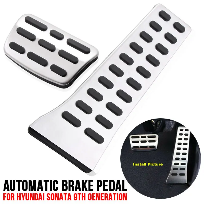 На 2 шт. Нескользящая Автоматическая Ножная Педаль крышка Мода без сверления Автомобильная педаль тормоза прочный водонепроницаемый Педальный коврик не ржавеет