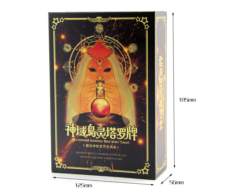 Подарочная коробка Myterious kingdom Bird Spirit Tarot Волшебная любовь предназначение развлечения divination карты Таро игра забавная настольная игра