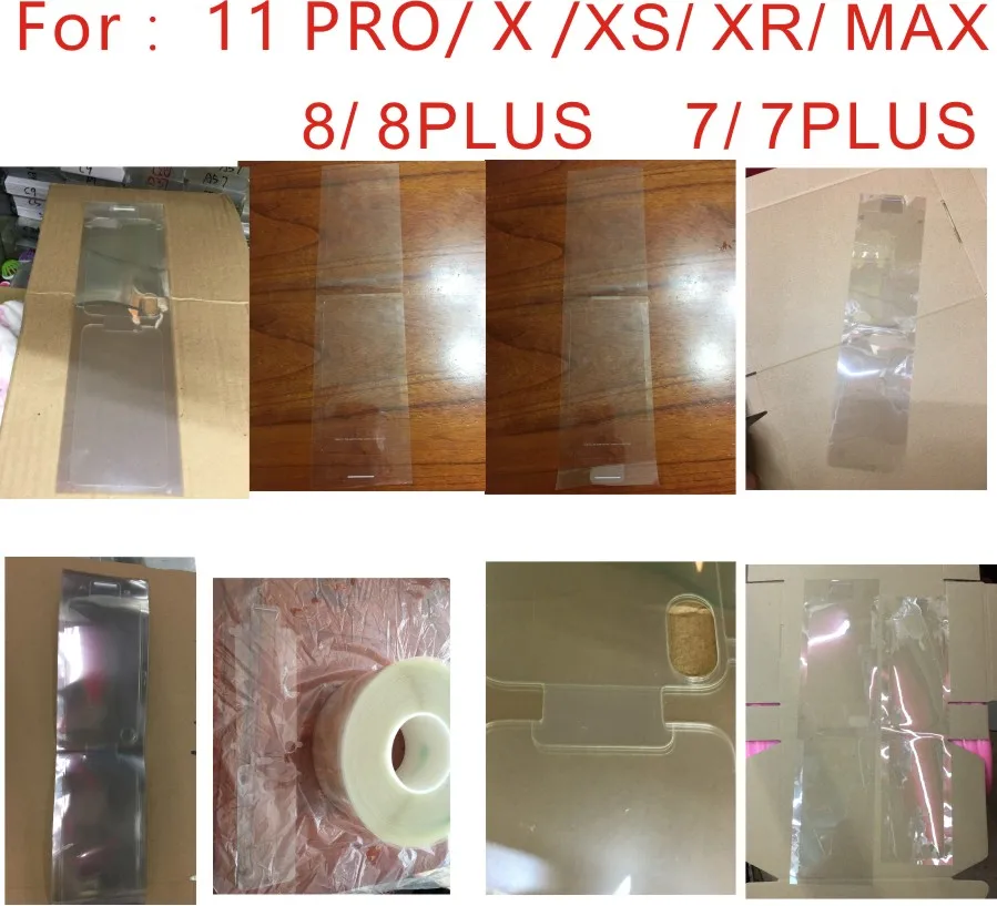 100pcs/lot Plastic Seal Factory Screen Protector Film for New Mobile phone For 12 XS MAX XR 11 11 pro 11max SE2
