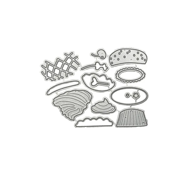 14ps Cute Delicious Cake Cup Metal Cutting Dies For DIY Scrapbooking Embossing Paper Card Photo Album Making Craft New