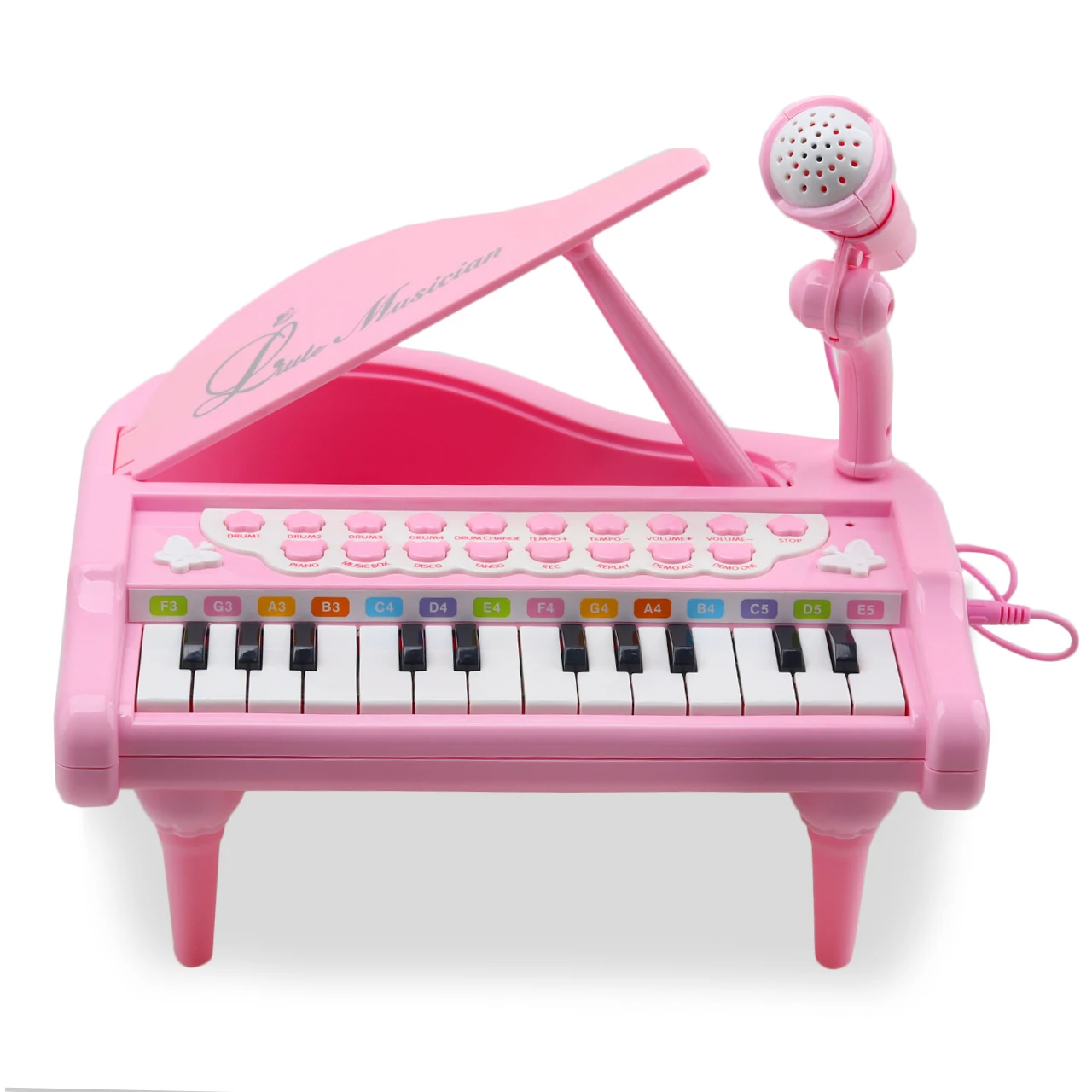 24 Keys Pink Electronic with Amy & Benton Piano Toy for 1 2 3 4 Years Old Girls 