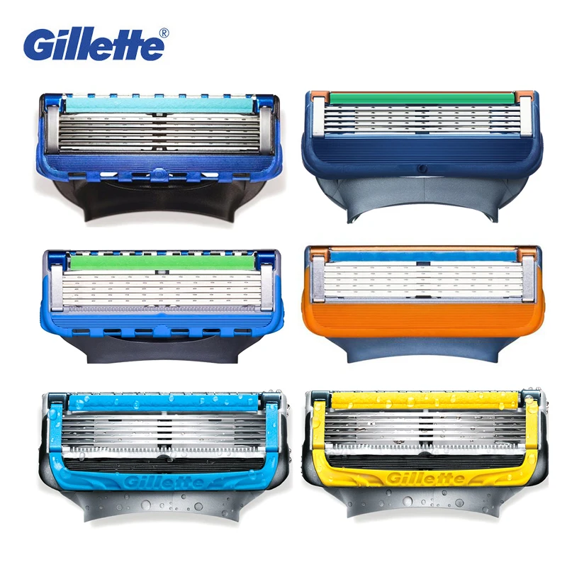 Lame Da Barba Gillette Fusion Per Uomo Rasoi Da Barba Rasoi Più Lisci Proglide Proshield Ricariche Di Rasoio Di Sicurezza Cura Del Viso