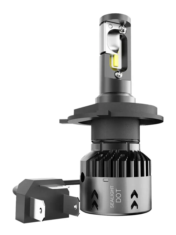 Мотоцикл 12-24V H4/9003 Moto светодиодный фонарь с охлаждающими вентиляторами подходит для большинства мотоциклов светодиодный фонарь супер белый мотоцикл фара