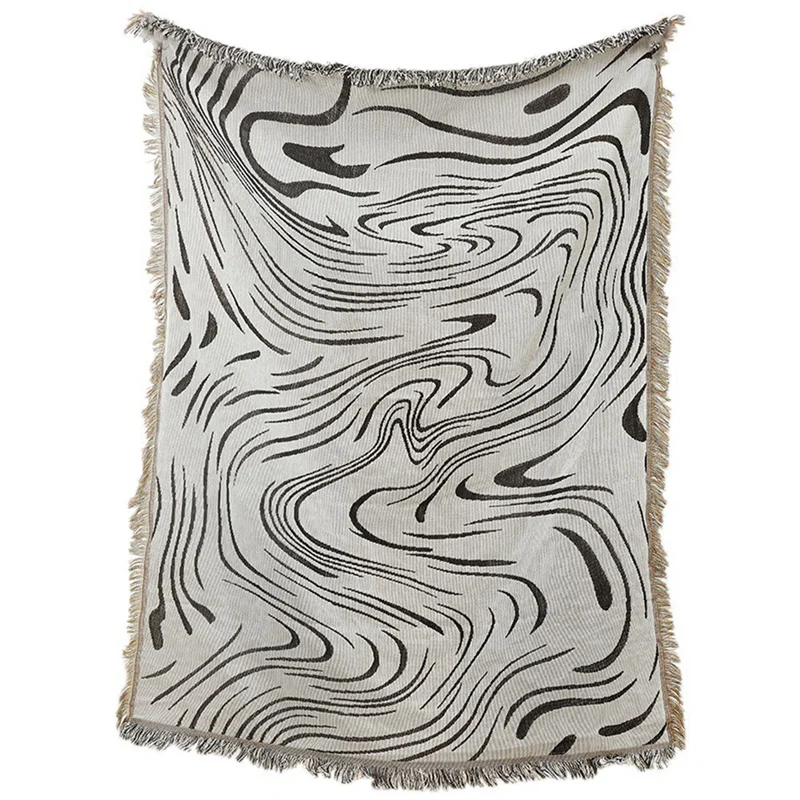 Casual Blankets Carpet Decoration Wave Blanket Carpet Sofa Leisure