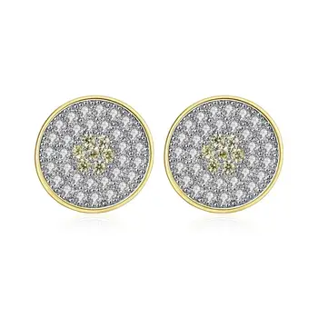 

Stud Earrings White Color Zircon Pave,Thomas Style Glam Fashion Jewerly For Women Men, Punk RocK Hip hop ,Super Deal