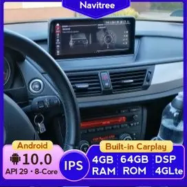 Автомобильный dvd-плеер 12 3 дюйма 4G LTE 1920*720 Android 10 для BMW X1 E84 2009 ~ 2015 iDrive стерео аудио