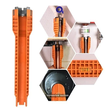 

New Faucet and Sink Installer, Extra-long design Tool Wrench Tools red