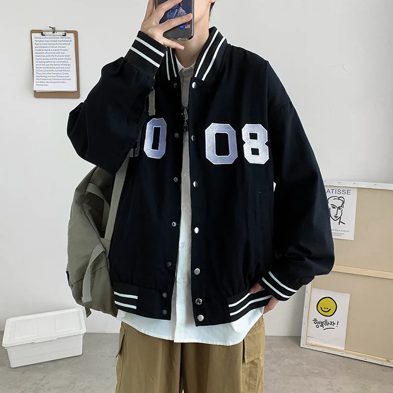 

Casual Jacket Baseball Uniform 2020 Autumn New Printing Embroidered Simple Letter Pattern Street Fashion Brand Men's Streetwear